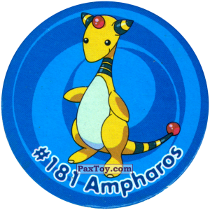 PaxToy.com 210 Ampharos  #181 из Nintendo: Caps Pokemon 3 (Green)