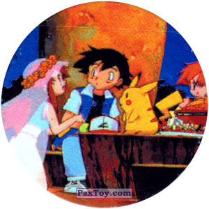 PaxToy.com 213 Melody в фате говорит с Ash (Кадр Мультфильма) из Nintendo: Caps Pokemon 2000 (Blue)