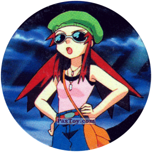 PaxToy.com  Фишка / POG / CAP / Tazo 218 (Кадр Мультфильма) из Nintendo: Caps Pokemon 2000 (Blue)