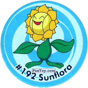 PaxToy.com 223 Sunflora #192 из Nintendo: Caps Pokemon 3 (Green)