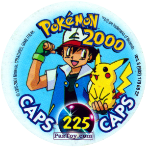 PaxToy.com - 225 Летающая лаборатория (Кадр Мультфильма) (Сторна-back) из Nintendo: Caps Pokemon 2000 (Blue)