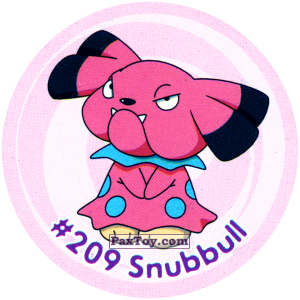 PaxToy.com 242 Snubbull #209 из Nintendo: Caps Pokemon 3 (Green)