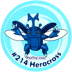 PaxToy.com 247 Heracross #214 из Nintendo: Caps Pokemon 3 (Green)