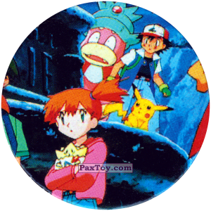 PaxToy.com  Фишка / POG / CAP / Tazo 250 (Кадр Мультфильма) из Nintendo: Caps Pokemon 2000 (Blue)