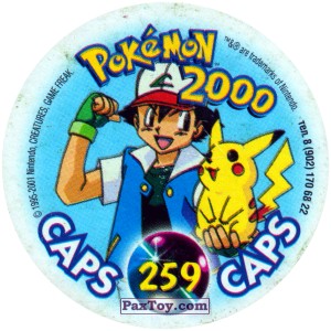 PaxToy.com - 259 Slowking и герои (Кадр Мультфильма) (Сторна-back) из Nintendo: Caps Pokemon 2000 (Blue)