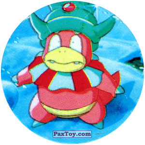 PaxToy.com  Фишка / POG / CAP / Tazo 264 Slowking (Кадр Мультфильма) из Nintendo: Caps Pokemon 2000 (Blue)