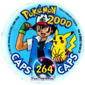 PaxToy.com - 264 Slowking (Кадр Мультфильма) (Сторна-back) из Nintendo: Caps Pokemon 2000 (Blue)