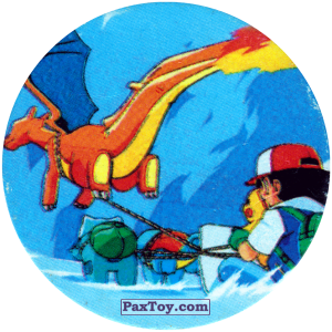 PaxToy.com 272 Ash в упряжке покемонов (Кадр Мультфильма) из Nintendo: Caps Pokemon 2000 (Blue)