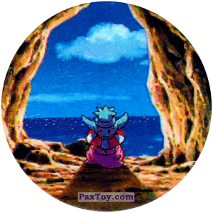 PaxToy.com  Фишка / POG / CAP / Tazo 296 Пещера (Кадр Мультфильма) из Nintendo: Caps Pokemon 2000 (Blue)