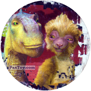 PaxToy.com 001 Aladar and Zini из Disney Dinosaur POGS