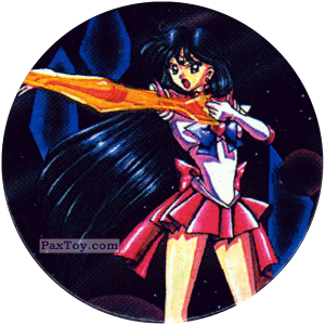 PaxToy.com  Фишка / POG / CAP / Tazo 006 Sailor Mars из Sailor Moon CAPS