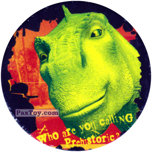PaxToy.com 012 Aladar - Who are you calling prehistoric? из Disney Dinosaur POGS
