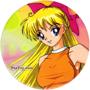 PaxToy.com  Фишка / POG / CAP / Tazo 038 Minako Aino из Sailor Moon CAPS
