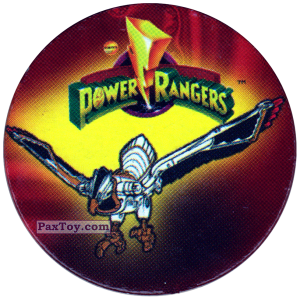 PaxToy.com  Фишка / POG / CAP / Tazo 040 (Color) - The Falconzord из Фишки Power Rangers