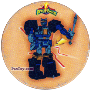PaxToy.com  Фишка / POG / CAP / Tazo 043 (Color) из Фишки Power Rangers