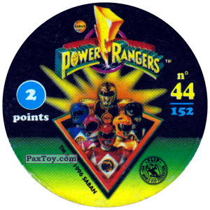 PaxToy.com - Фишка / POG / CAP / Tazo 044 (Color) (Сторна-back) из Фишки Power Rangers