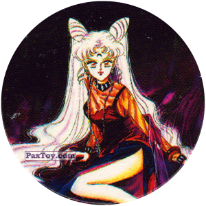 PaxToy.com  Фишка / POG / CAP / Tazo 050 Black Lady из Sailor Moon CAPS
