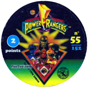 PaxToy.com - 055 (Color) - Yellow Ninjetti Ranger (Сторна-back) из Фишки Power Rangers