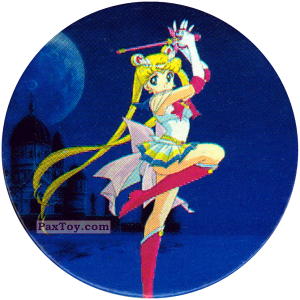 PaxToy.com  Фишка / POG / CAP / Tazo 056 Sailor Moon из Sailor Moon CAPS