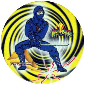 PaxToy.com  Фишка / POG / CAP / Tazo 056 (Color) - Blue Ninjetti Ranger из Фишки Power Rangers