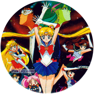 PaxToy.com  Фишка / POG / CAP / Tazo 061 из Sailor Moon CAPS
