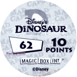PaxToy.com - 062 Bruton (Сторна-back) из Disney Dinosaur POGS