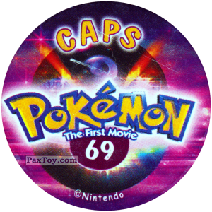 PaxToy.com - 069 (Сторна-back) из Nintendo: Caps Pokemon The First Movie (Purple)