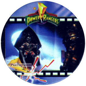 PaxToy.com  Фишка / POG / CAP / Tazo 070 (Color) - Фрагмент фильма на пленке из Фишки Power Rangers