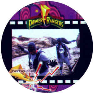 PaxToy.com  Фишка / POG / CAP / Tazo 071 (Color) - Фрагмент фильма на пленке из Фишки Power Rangers