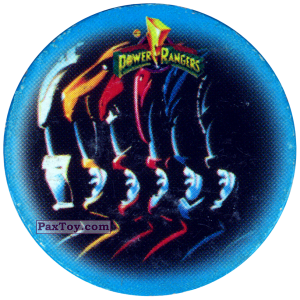PaxToy.com  Фишка / POG / CAP / Tazo 074 (Color) из Фишки Power Rangers