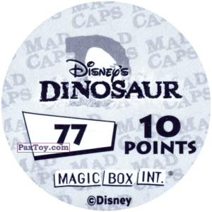 PaxToy.com - 077 Eema Styracosaurus (Сторна-back) из Disney Dinosaur POGS
