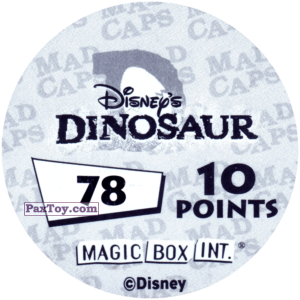 PaxToy.com - 078 Baylene Brachiosaurus (Сторна-back) из Disney Dinosaur POGS