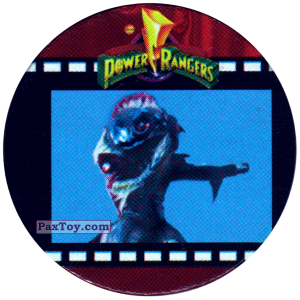 PaxToy.com  Фишка / POG / CAP / Tazo 080 (Color) - Фрагмент фильма на пленке из Фишки Power Rangers