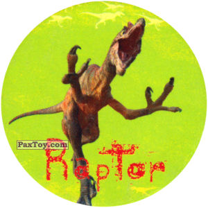 PaxToy.com 085 Raptor A из Disney Dinosaur POGS