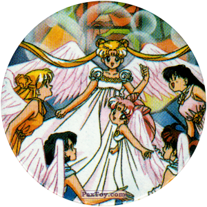 PaxToy.com  Фишка / POG / CAP / Tazo 086 Angels из Sailor Moon CAPS