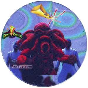 PaxToy.com  Фишка / POG / CAP / Tazo 093 (Color) из Фишки Power Rangers