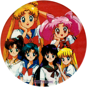 PaxToy.com  Фишка / POG / CAP / Tazo 095 Girls из Sailor Moon CAPS