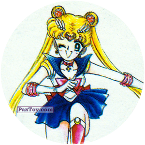 PaxToy.com  Фишка / POG / CAP / Tazo 106 Sailor Moon из Sailor Moon CAPS