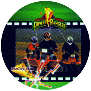 PaxToy.com  Фишка / POG / CAP / Tazo 106 (Color) - Фрагмент фильма на пленке из Фишки Power Rangers