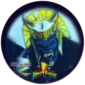 PaxToy.com  Фишка / POG / CAP / Tazo 113 (Color) - Goldar из Фишки Power Rangers