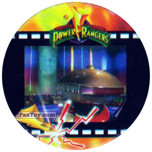 PaxToy.com  Фишка / POG / CAP / Tazo 121 (Color) - Фрагмент фильма на пленке из Фишки Power Rangers