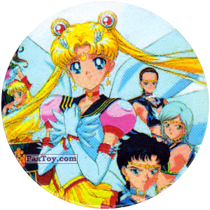 PaxToy.com  Фишка / POG / CAP / Tazo 126 из Sailor Moon CAPS