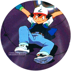PaxToy.com  Фишка / POG / CAP / Tazo 129 из Nintendo: Caps Pokemon The First Movie (Purple)