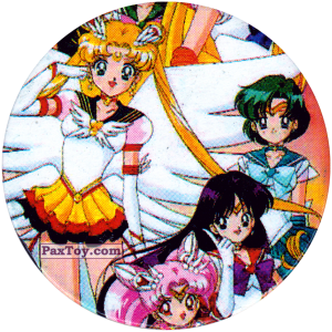 PaxToy.com  Фишка / POG / CAP / Tazo 130 из Sailor Moon CAPS
