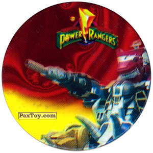PaxToy.com  Фишка / POG / CAP / Tazo 135 (Color) из Фишки Power Rangers