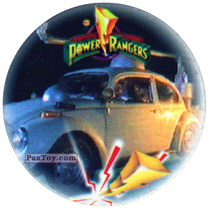 PaxToy.com  Фишка / POG / CAP / Tazo 138 (Color) из Фишки Power Rangers