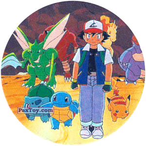 PaxToy.com  Фишка / POG / CAP / Tazo 142 из Nintendo: Caps Pokemon The First Movie (Purple)