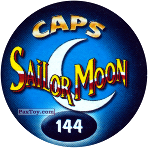 PaxToy.com - Фишка / POG / CAP / Tazo 144 Sailor Mercury (Сторна-back) из Sailor Moon CAPS