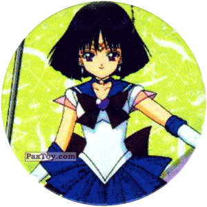 PaxToy.com  Фишка / POG / CAP / Tazo 157 Sailor Saturn из Sailor Moon CAPS