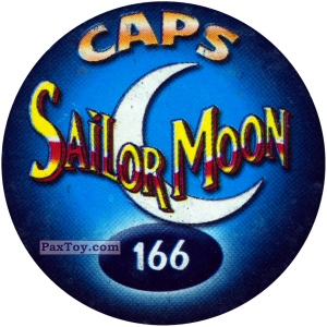 PaxToy.com - Фишка / POG / CAP / Tazo 166 (Сторна-back) из Sailor Moon CAPS